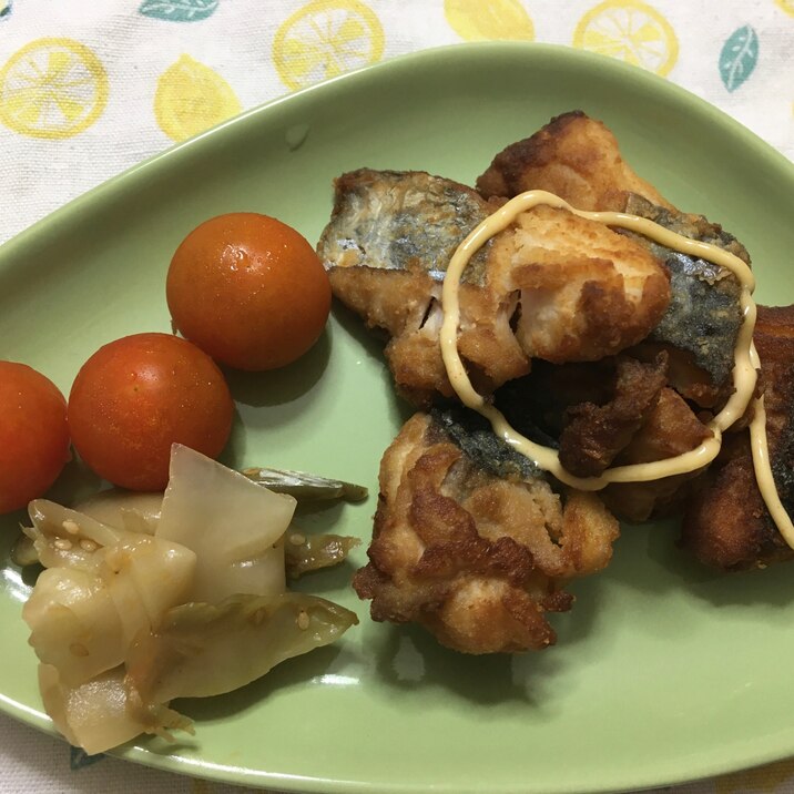 糖質制限★おからを使った鰆（さわら）の唐揚げ